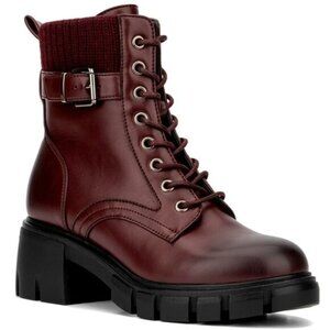 New York & Company burgundy Ankle Boots